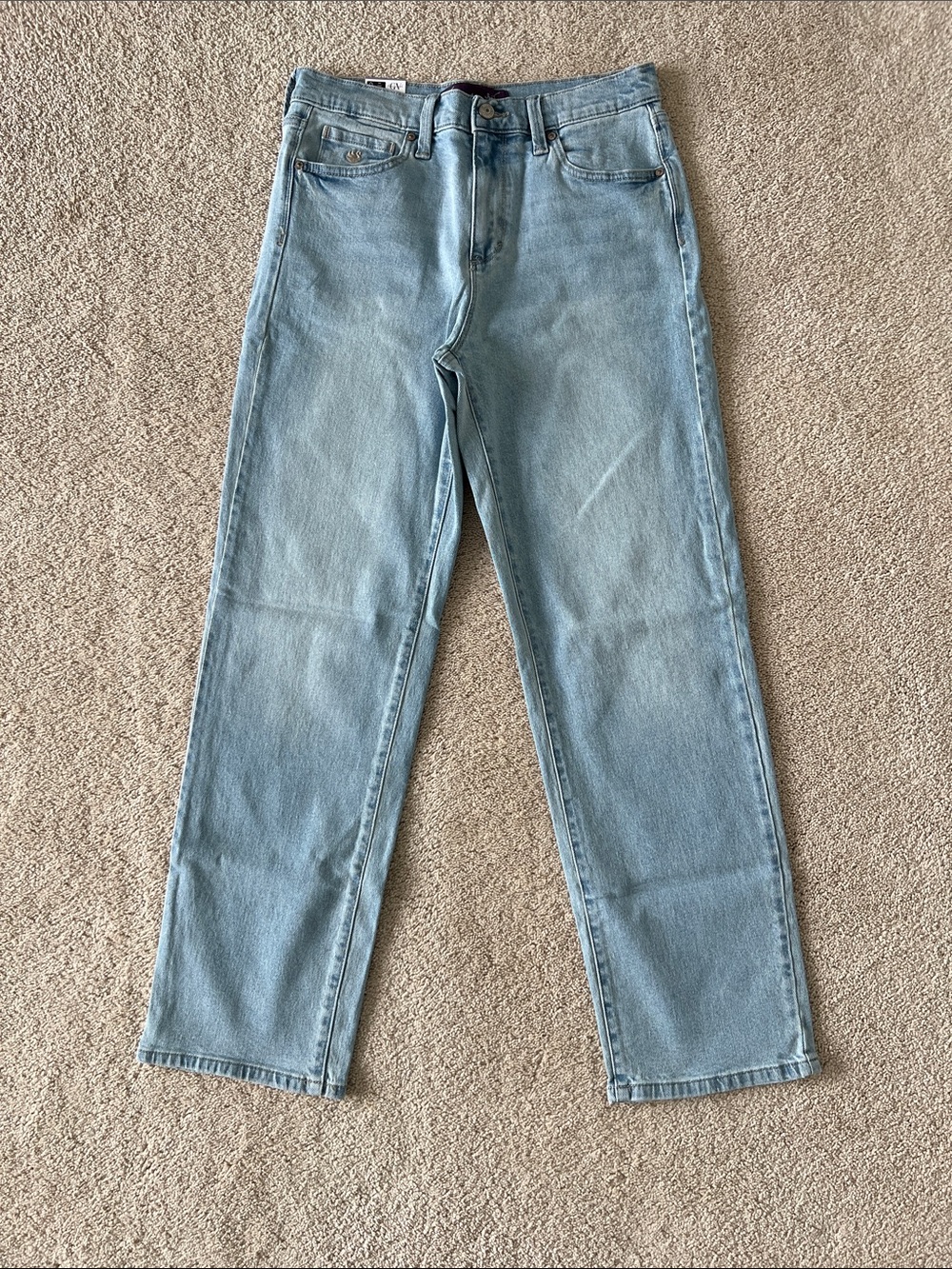 Gloria Vanderbilt Light Blue Relaxed Straight-Leg High-Rise Jeans NWT